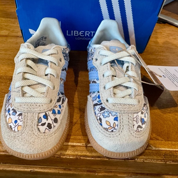 Nike Samba Collaborations with Liberty.  Floral Toddlers sneakers Size 6 1/2K - Picture 4 of 7